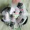 High quality lace baby headband with bead centre bow