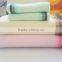 100% cotton high standard bath towel fabric with satin stripes