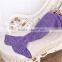 purple color Knitted Mermaid Blanket Adult size