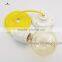 Ceramic Lamp Holder with Colour Cord and Ceiling Rose,Electric Lamp Holder