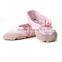 baby professional ballet shoes soft sole leather baby girls ballet shoes