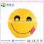 Cute EMOJI plush custom Round pillow cushion