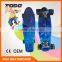 OEM Plastic Fish Shaped Skateboards with LED Wheels