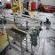 High friction slat chain conveyor line with anti-slip rubber for uplifting material handling