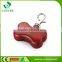 Fashion design bone shape 2 led flashlight plastic led keychain