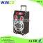 New product trolley wooden active speaker with USB/SD/FM radio