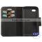 C&T Customized black wallet leather case for blackberry q5