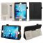 Factory Direct Pricing Cow Leather Multifunctional Case for iPad Mini 4 - Tablet Cover in BLACK with Built in Stand, Hand Strap