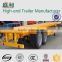 CSAC High quality 40 ft 2/3 Axles flatbed container semi trailer with container twist lock and side wall detachable
