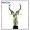  supplier gold deer head cheap bottle wine stopper with wooden cork