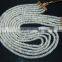 Amazing natural rainbow moonstone Roundle tyre shape Beads 5 strands in 1 necklace