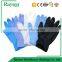 Finger embossed dark blue powder free disposable nitrile gloves with CE/ISO certification