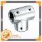 PC-38 Bathroom glass door square tubing clip/ pipe hinges ,shower glass door stainless steel pipe connector