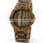 2014 attractive top brand women wooden watch Quartz movement red sandal wood belt Quartz wooden watch