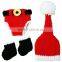 Christmas newborn crochet baby photography props outfit