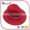 New Fashion 100% Wool Red Felt Fedora Hat
