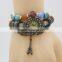 handmade personalized watch genuine leather bracelet watch for women timepiece with eiffel tower
