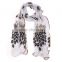 Hot New Women Lady Fashionable Silk Long Soft Peacock Scarf Wrap Shawl Stole