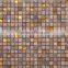JTC-1306 Alkali-resisting gold foil mosaic pattern travertine mosaics pattern kitchen tiles