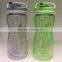 Portable plastic water bottle sports bottle with straw