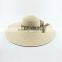 Beautiful lady straw hat wholesale wide brim sombrero straw cap with flower