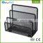 Made in china 3 tier black wire mesh office school desk letter holder