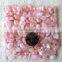 Cute natural tumbled rose quartz crystal stones gravel crystal