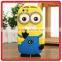 Cute Cartoon Yellow Despicable Me Minion Animal yellow people model silicon phone case for iPhone 6 6s plus