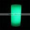 Mutli color change plastic Cylinder Led table lamps with remote