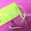 light green cardboard clothing hangtags with satin ribbon