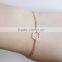 New Stainless Steel Plated Gold Bracelet Jewelry Design for Girls