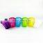 7OZ disposable rainbow color pp plastic cup custom plastic cup