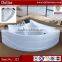 new design air bubble oval free standing resin bathtub for sale