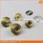 Highest performance round metal magnetic clasp magnetic fastener for bags and garments