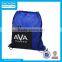 Dual Pocket Nylon Drawstring Backpack