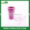 2016 china supplier Double wall plastic cup with straw