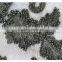 Latest modern black beads embroidery textile fabric for cloths or dress