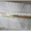 Wholesale Brass Teeth Color white fringe Tape Auto Lock Slider zipper