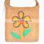 Flower Design Felt Bag