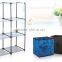 Blue and Black OEM Non Woven Organizer Cube BinFabric Foldable Storage Box