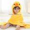 Animal leopar fretted printed bathrobe for kids
