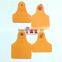 TPU orange cattle ear tag 78*56 mm metal pin