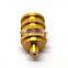 Factory directly sale cnc knurled brass inside thread machine parts