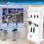 wine glass display cabinet with different color changed