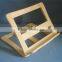 Factory price eco-friend natural wooden reading book holder for students