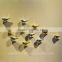 High quality gold silver plated polyresin bird figurine