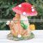 Resin garden welcome rabbit bunny statue