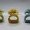 ceramic flower porcelain flower napkin rings for tabaleware