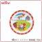 Food contact oval shape kindergarten canteen school 3 sectioal melamine plate