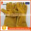 DDSAFETY Wholesale Yellow Cow Split Leather Welding Gloves